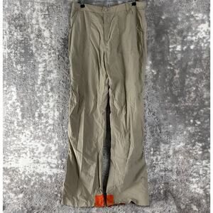 Breakdown Junior Size 9 Casual Straight Leg Pants Brown Button Zip Pocket